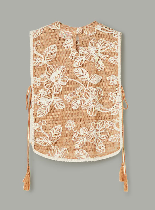 PEPPERMINT Girls Embroidered Top with Pants Set