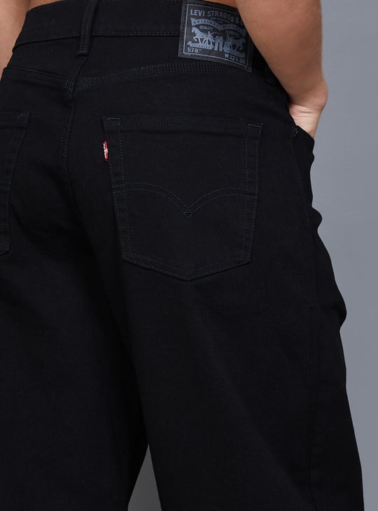LEVI'S 578 Solid Baggy Fit Jeans