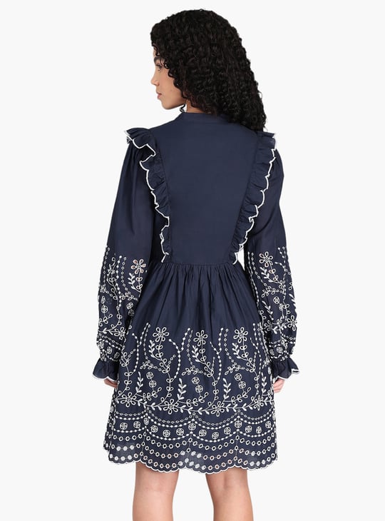 chinese dress ladies VERO MODA BLUE LACE DRESS main image 0
