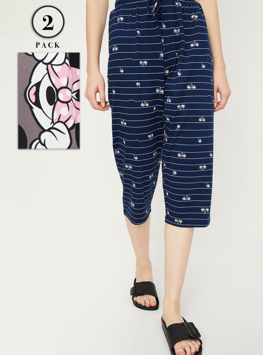 Women Printed Capris - Pack of 2