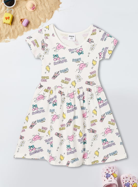 Girls Printed Dress - Pack of 2