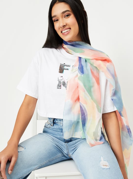 Women Printed Scarves - Pack of 2