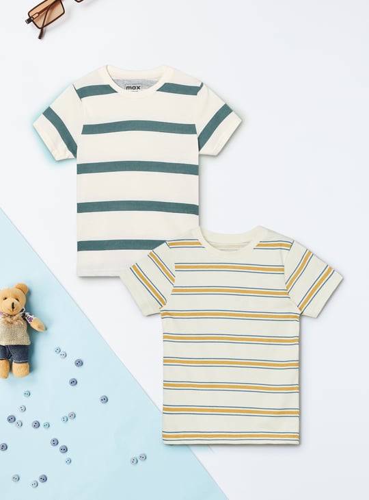 Boys Striped T-shirts - Pack of 2