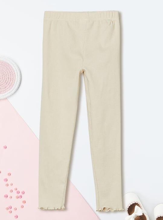 Girls Ribbed Leggings - Pack of 2