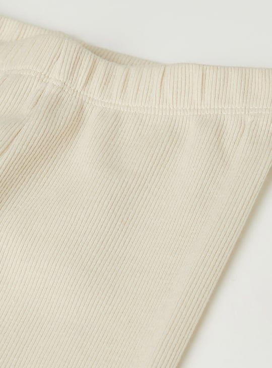 Girls Ribbed Leggings - Pack of 2