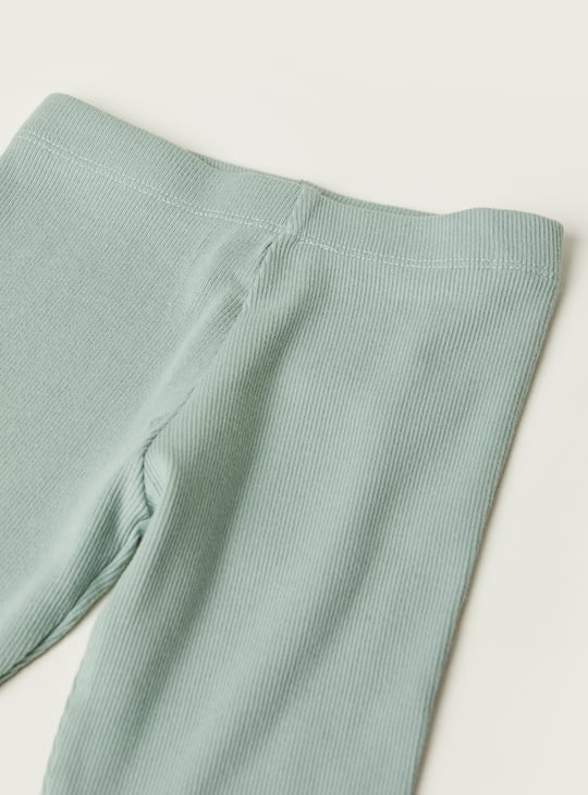 Girls Ribbed Leggings - Pack of 2