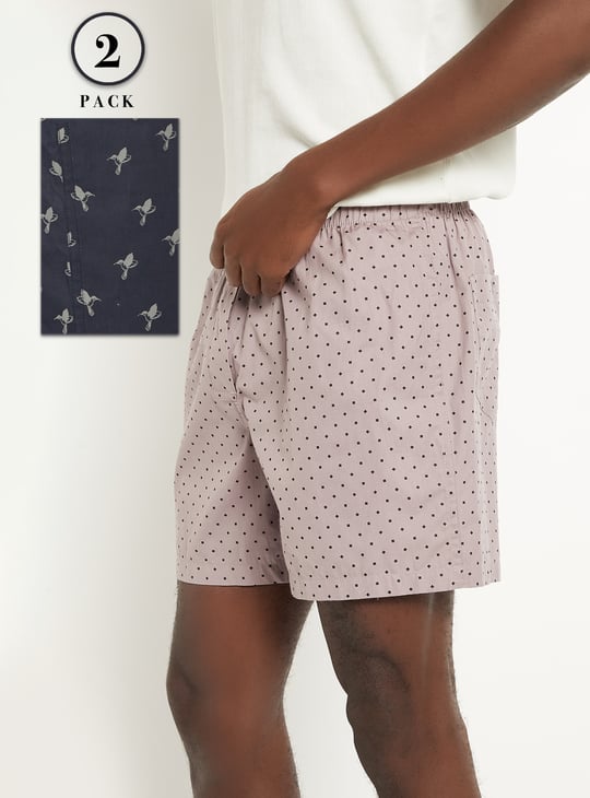 Men Printed Boxers - Pack of 2