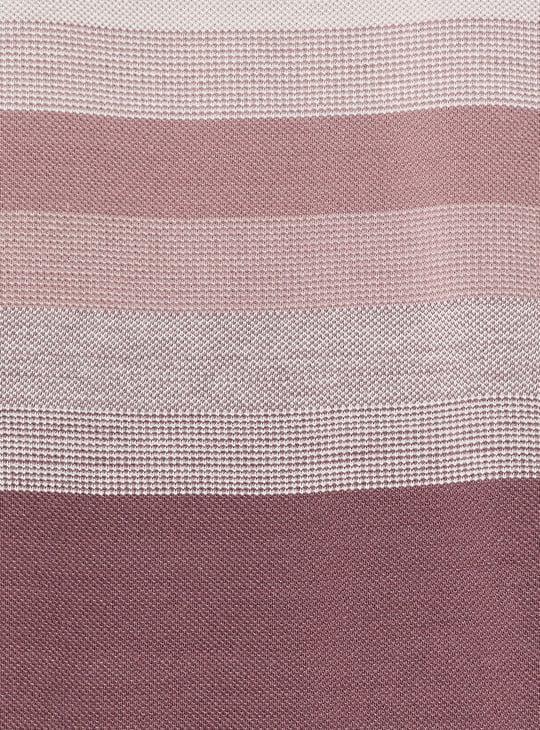 Men Striped Slim Fit Polo T-shirt