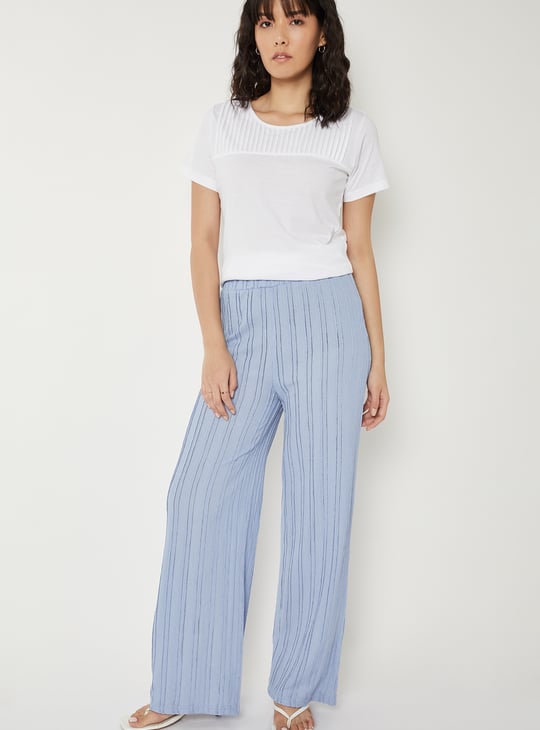 Women Pintuck Yoke T-shirt | White | T-shirts