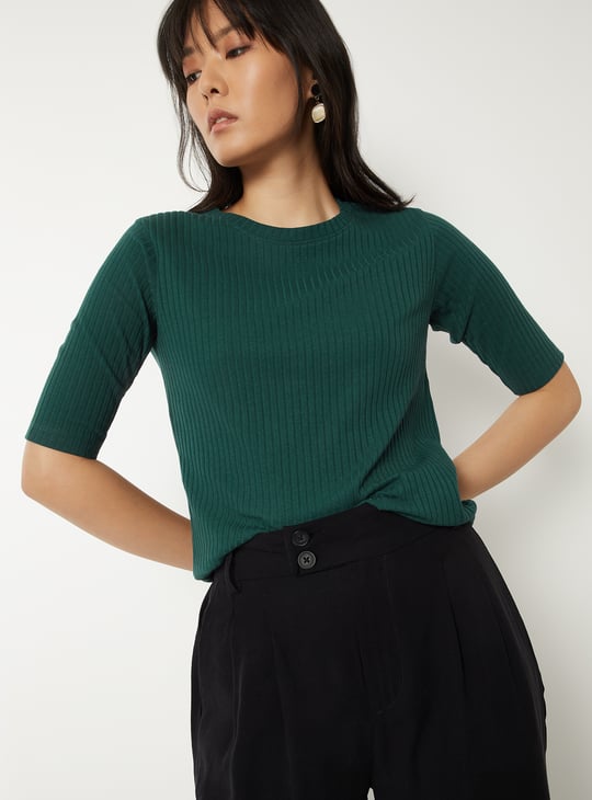 Women Ribbed T-shirt