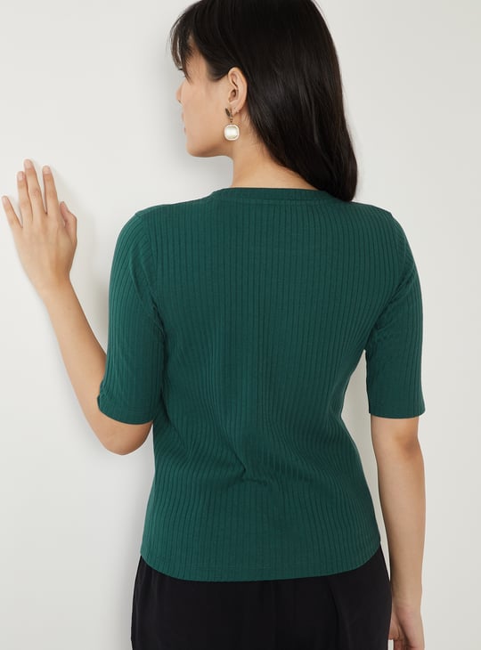 Women Ribbed T-shirt