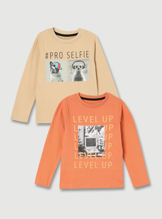 Boys Printed T-shirt Pack of