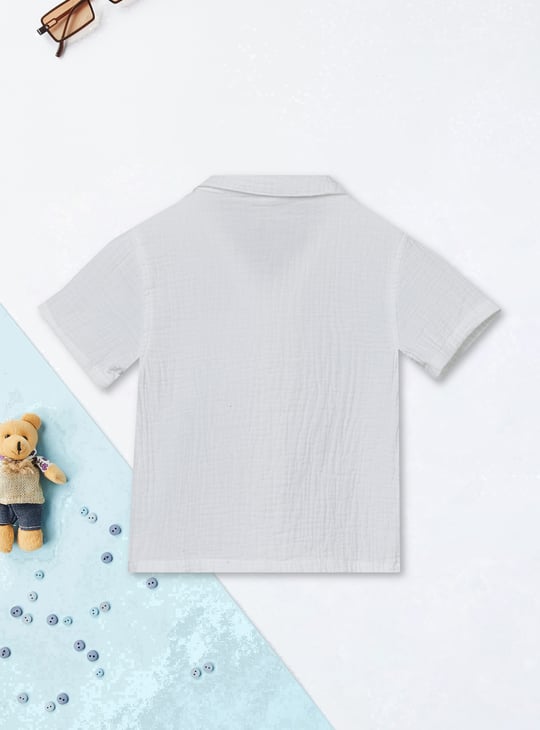 Boys Textured Resort Shirt