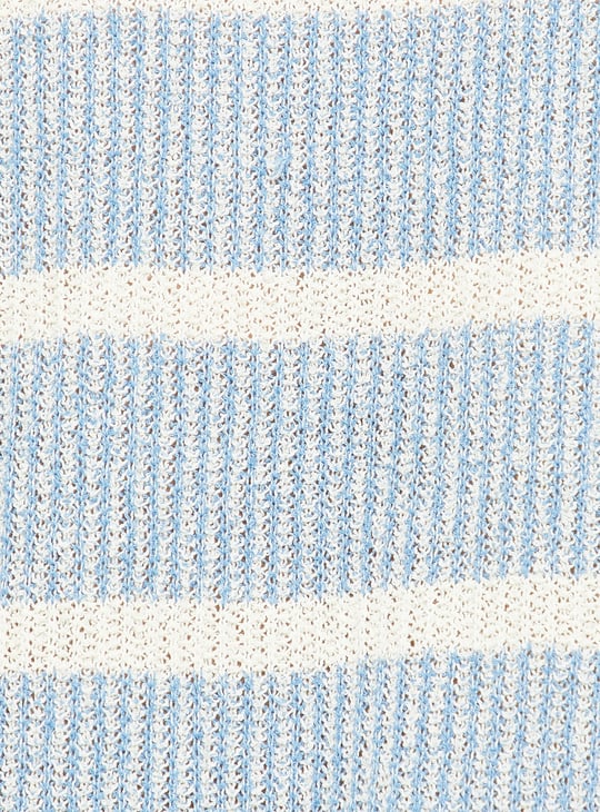 URB_N Men Striped Oversized Polo T-shirt