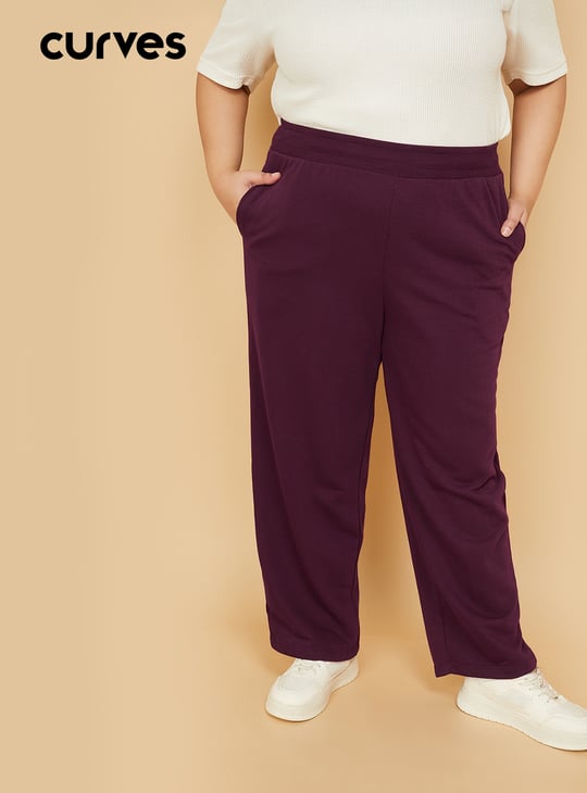 Women Solid Athleisure Track Pants