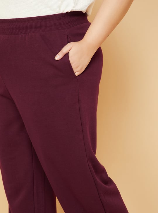 Women Solid Athleisure Track Pants