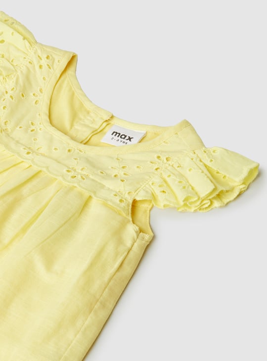 Girls Schiffili Embroidered Top