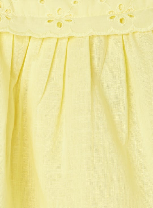 Girls Schiffili Embroidered Top