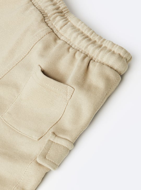 Boys Solid Cargo Shorts
