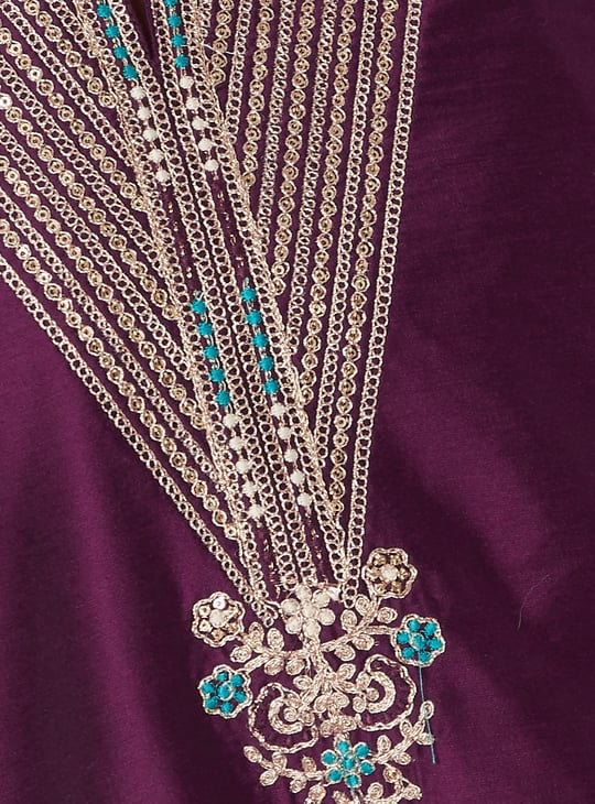 Women Embroidered A-line Kurta Set