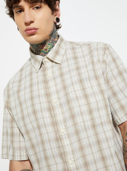 URB_N Men Checked Shirt