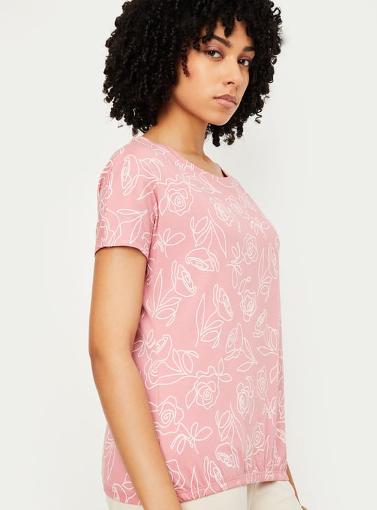 Women Floral Print T-shirt