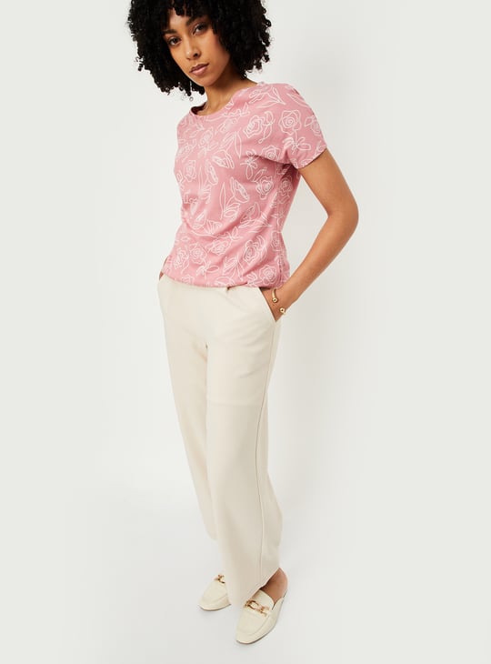 Women Floral Print T-shirt