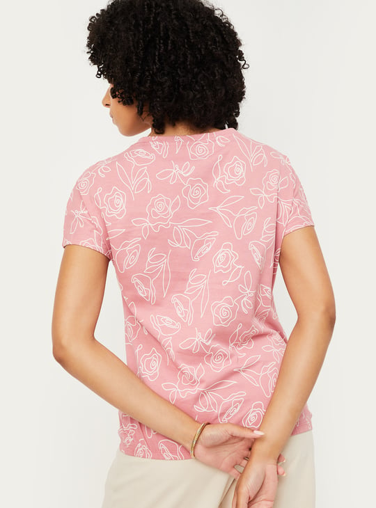 Women Floral Print T-shirt