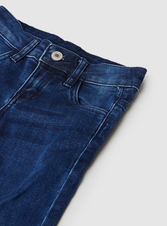 Girls Washed Flared Jeans