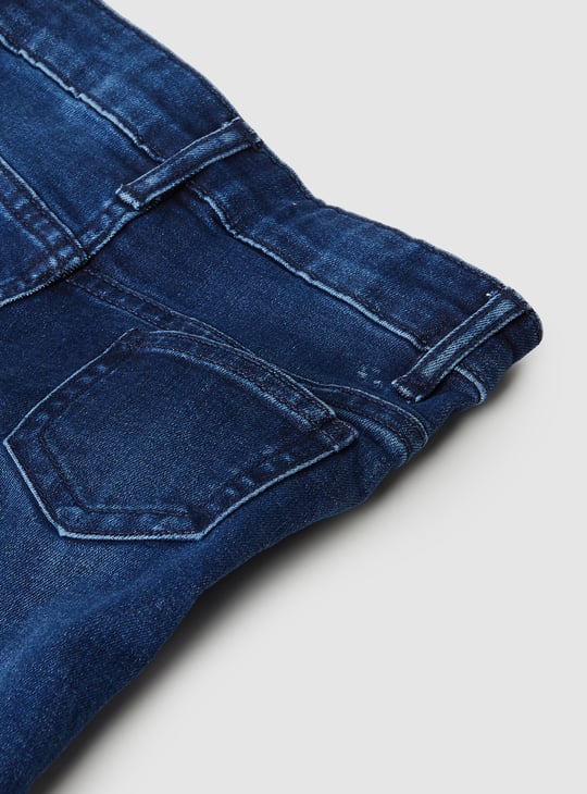 Girls Washed Flared Jeans