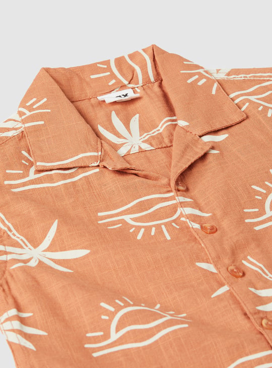 Boys Printed Resort Shirt