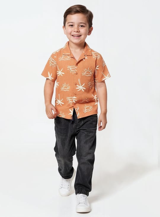 Boys Printed Resort Shirt