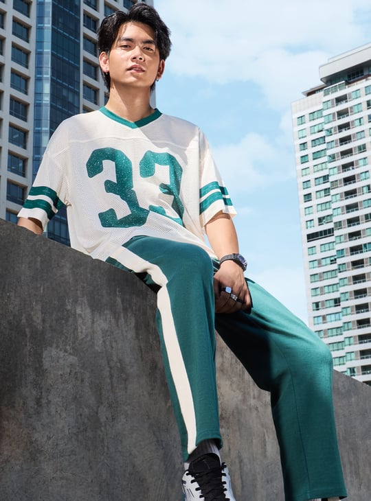 Men Mesh Boxy Fit Sports T-shirt