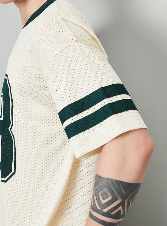 Men Mesh Boxy Fit Sports T-shirt