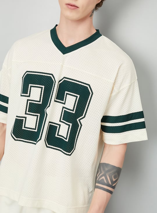 Men Mesh Boxy Fit Sports T-shirt