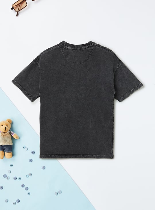 Boys Jujutsu Kaisen Print Oversized T-shirt