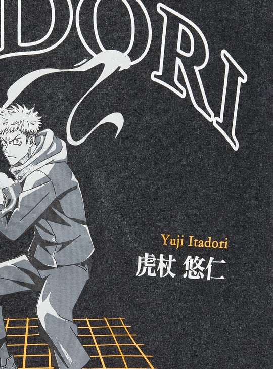 Boys Jujutsu Kaisen Print Oversized T-shirt