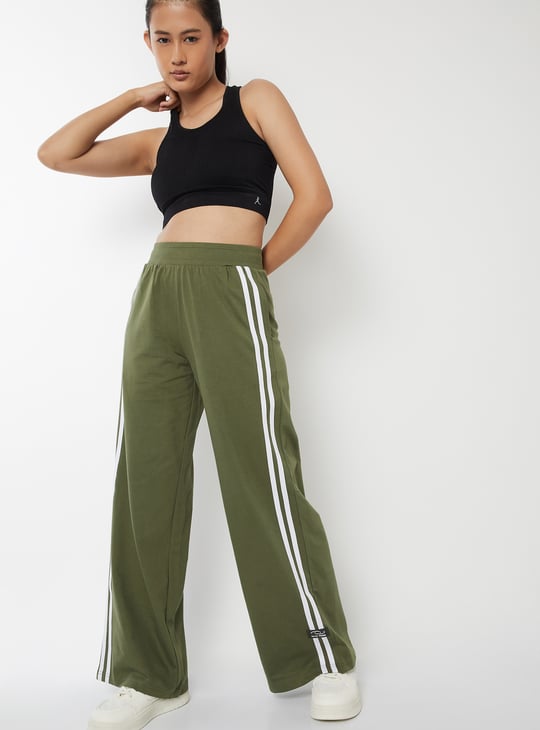 Women Side Striped Sports Track Pants