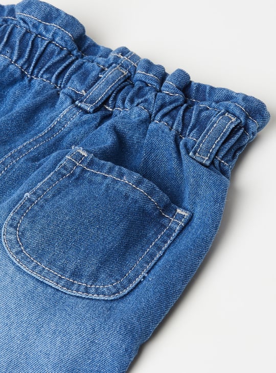 Girls Heart Embroidered Jeans