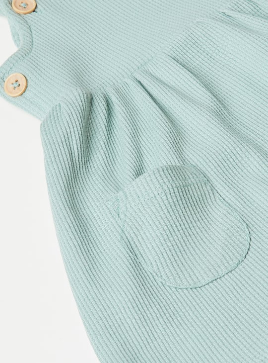 Girls Ribbed Pinafore Dress with Top