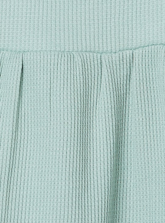 Girls Ribbed Pinafore Dress with Top