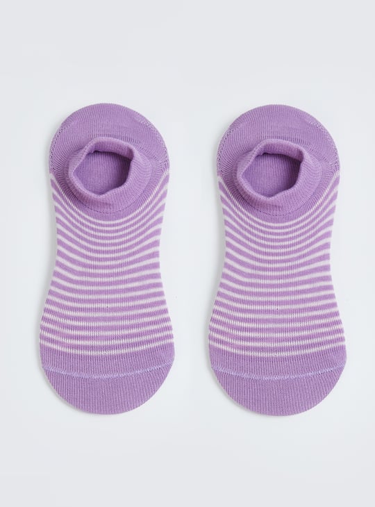 Women Striped Ankle-length Socks - Pack of 3