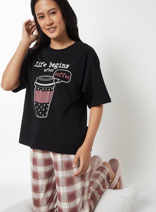 Women Printed PJ Set