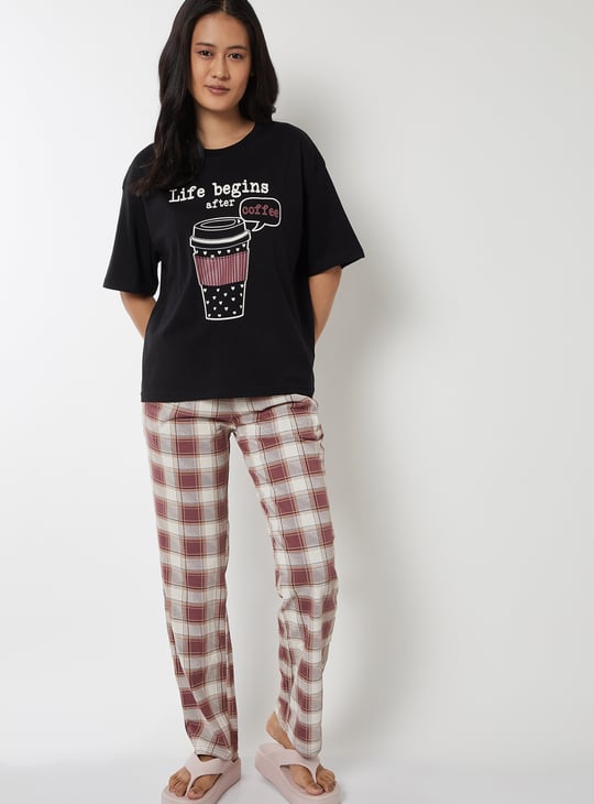 Women Printed PJ Set