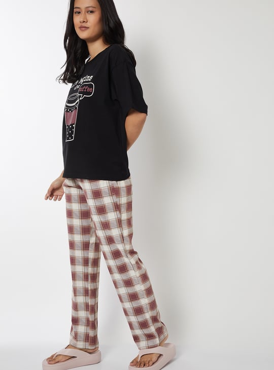 Women Printed PJ Set