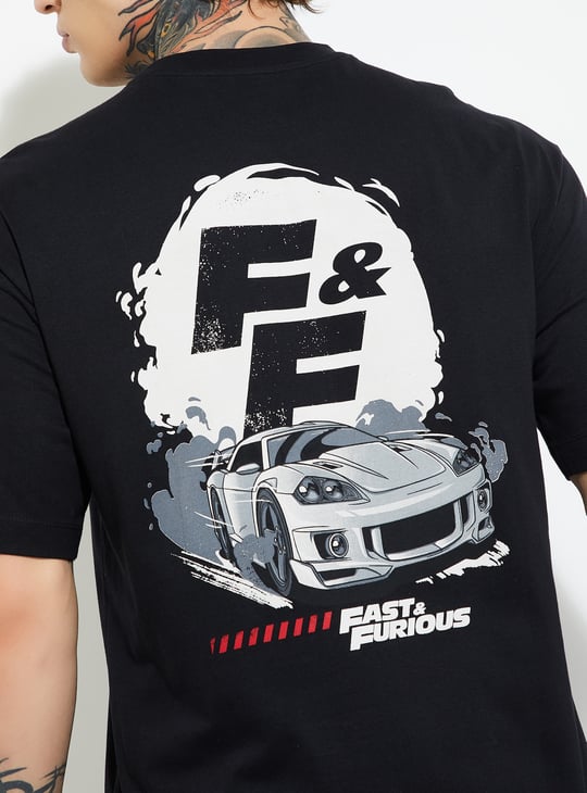 URB_N Men Fast and Furious Printed T-shirt