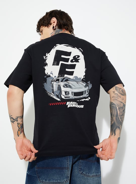 URB_N Men Fast and Furious Printed T-shirt