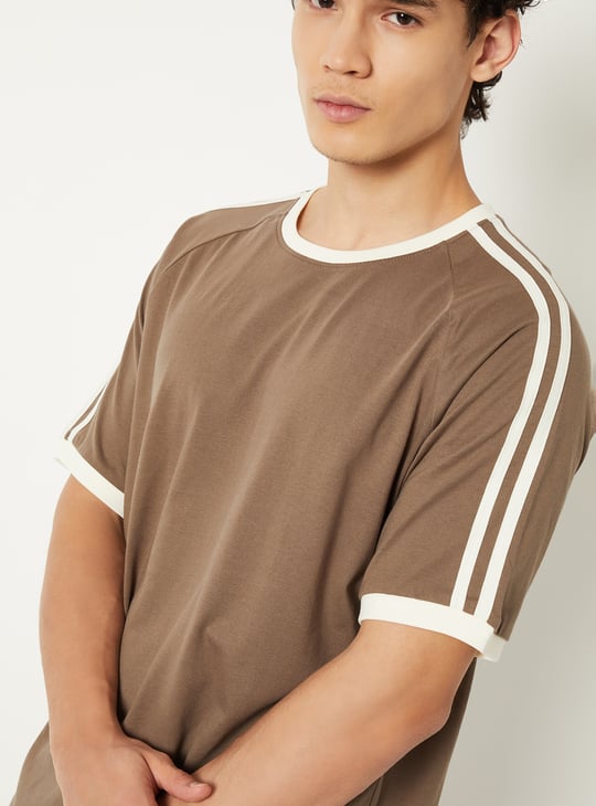 Men Side Taped Sports T-shirt