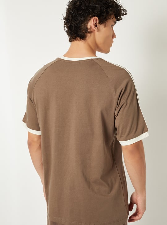 Men Side Taped Sports T-shirt
