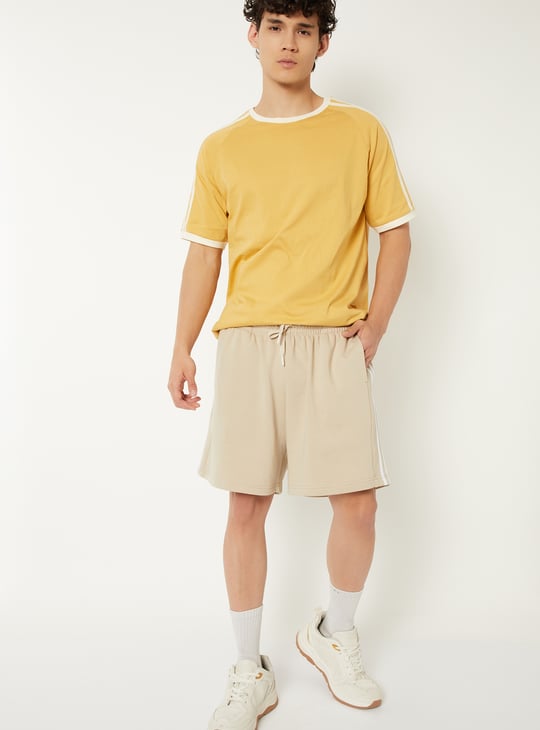 Men Side Taped Sports T-shirt